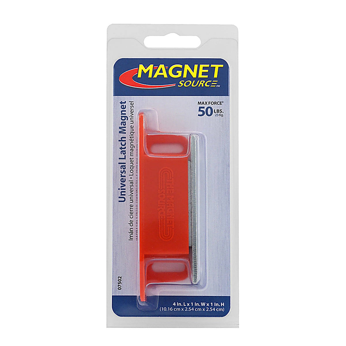Master Magnetics - 7502 - 4.25 in. Ceramic Latch Magnet 50 lb. pull 3.4 MGOe Red 1/pc.