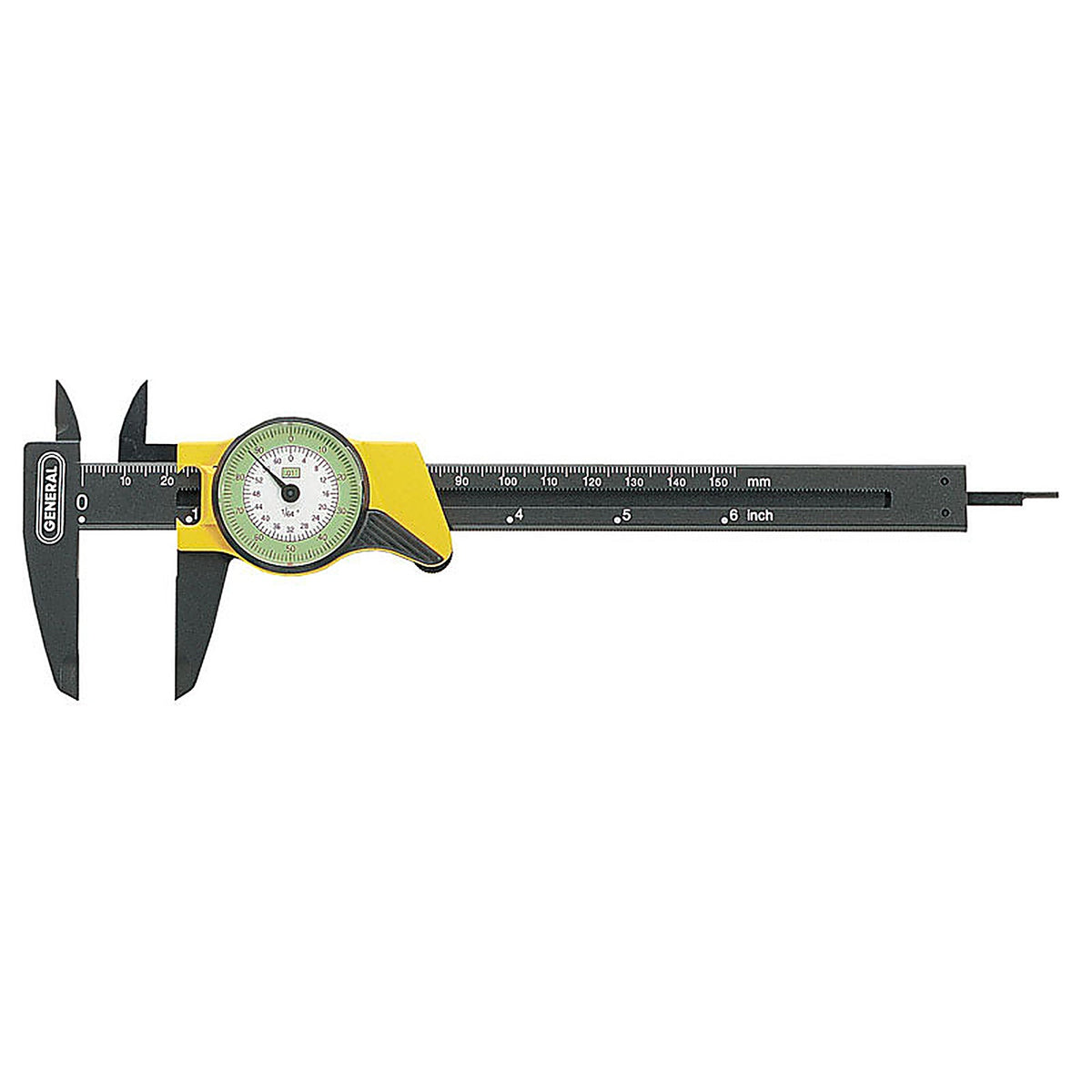 General Tools - 142 - 6 in. L x 3-1/4 in. W Dial Caliper 1/pc.