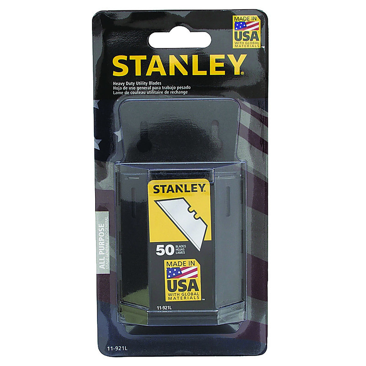 Stanley - 11-921L - Steel Heavy Duty Blade Dispenser with Blades 2-7/16 in. L - 50/Pack