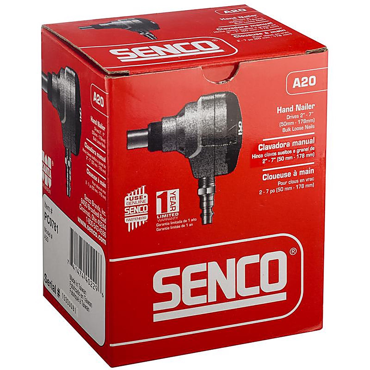 Senco - PC0781 - Pneumatic Hand Nailer A20