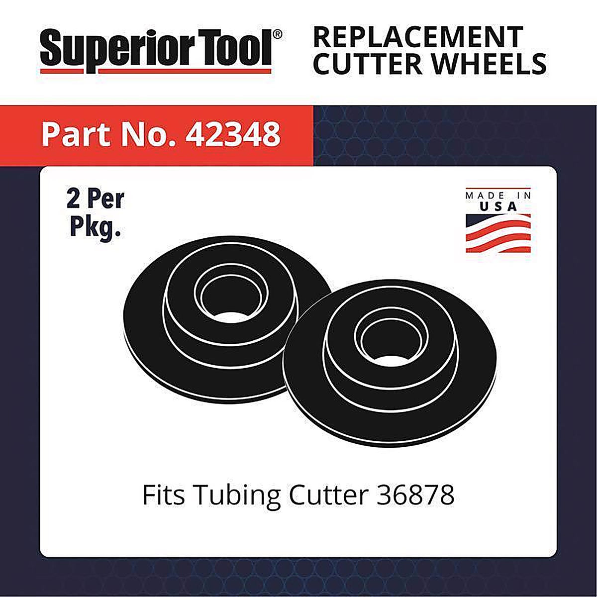 Superior Tool - 42348 - Replacement Cutter Wheel Black