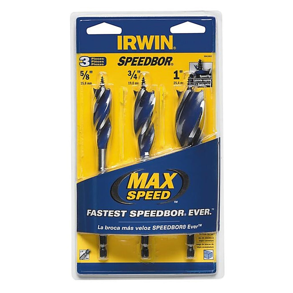 Irwin - 3041003 - Speedbor Carbon Steel Wood Boring Bit Set 3/pc.