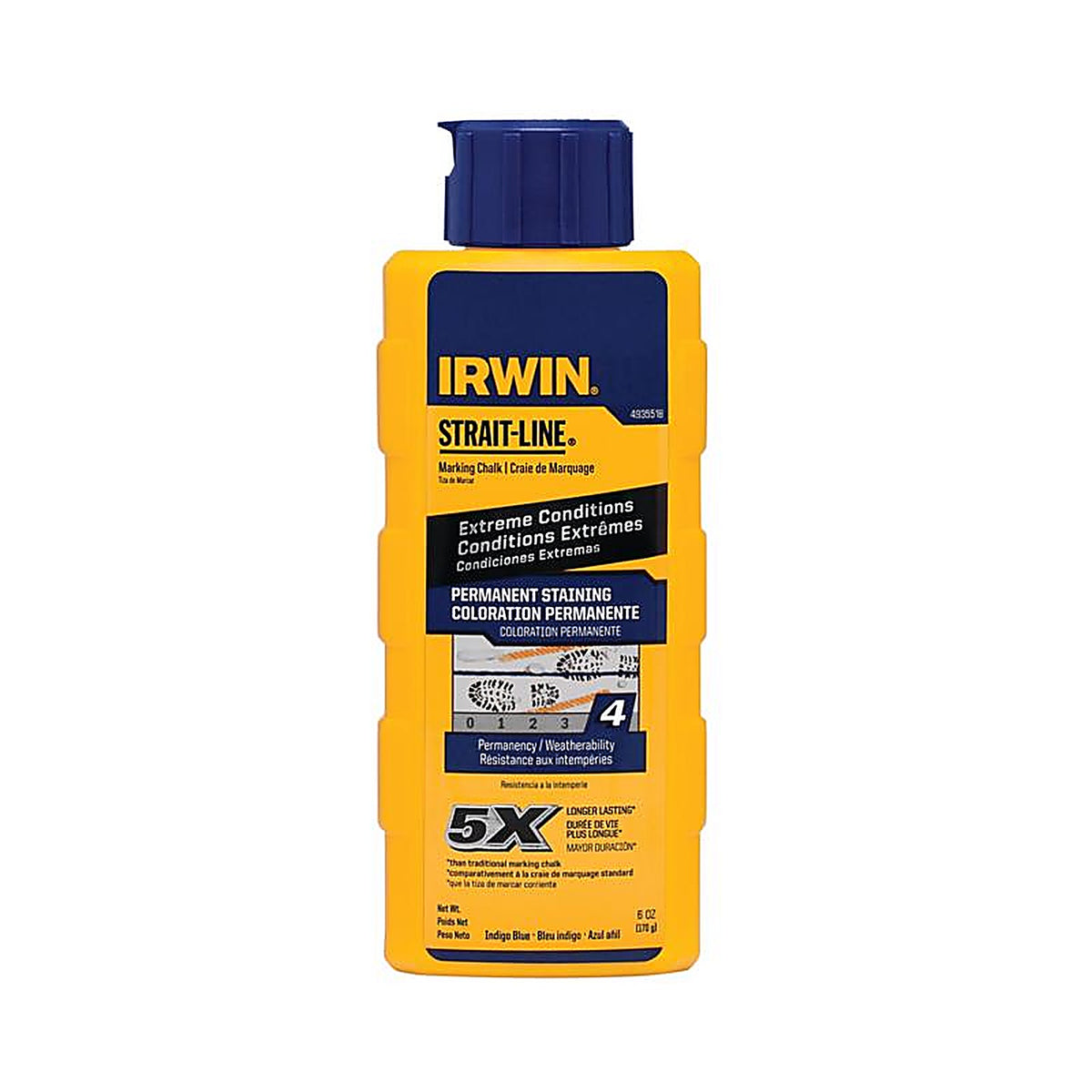 Irwin - 4935518 - Strait-Line 8 oz Permanent Marking Chalk Blue 1 pk