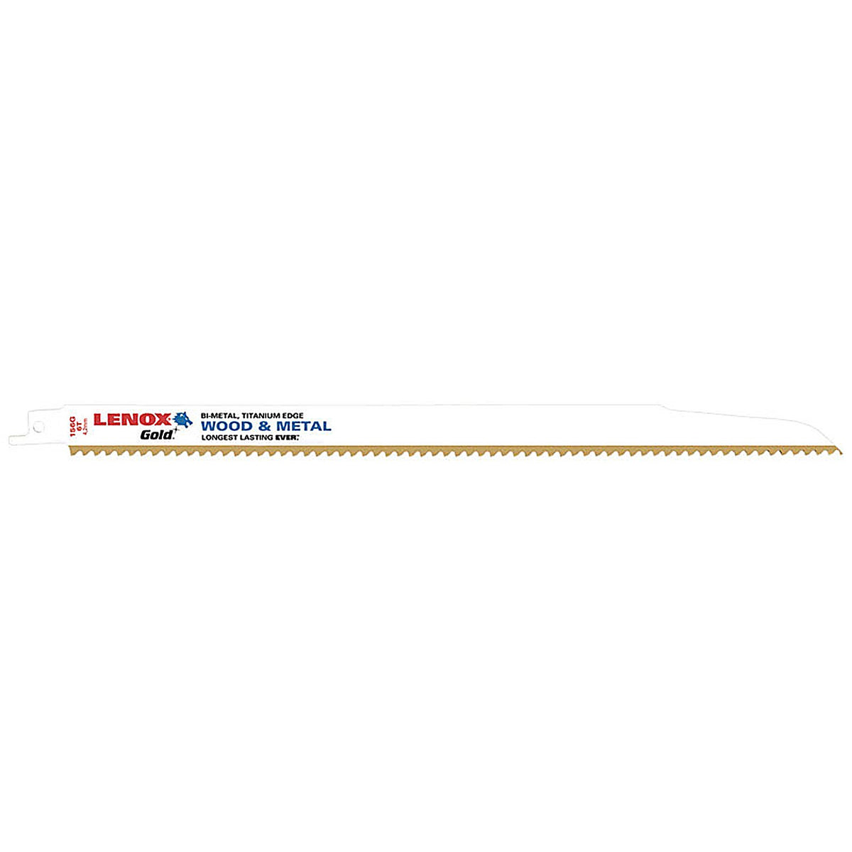 Lenox - 21061156GR - Gold 12 in. Bi-Metal Reciprocating Saw Blade 6 TPI 5 pk