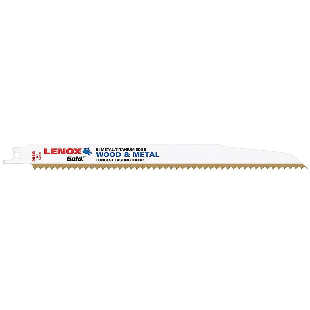 Lenox - 21062956GR - Gold 9 in. Bi-Metal Reciprocating Saw Blade 6 TPI - 5/Pack
