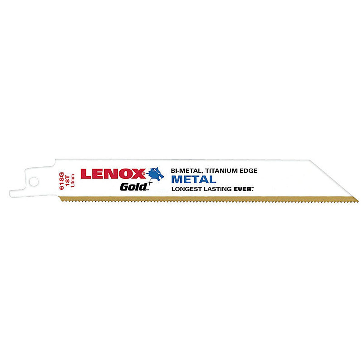 Lenox - 21069618GR - Gold 6 in. Bi-Metal Reciprocating Saw Blade 18 TPI - 5/Pack