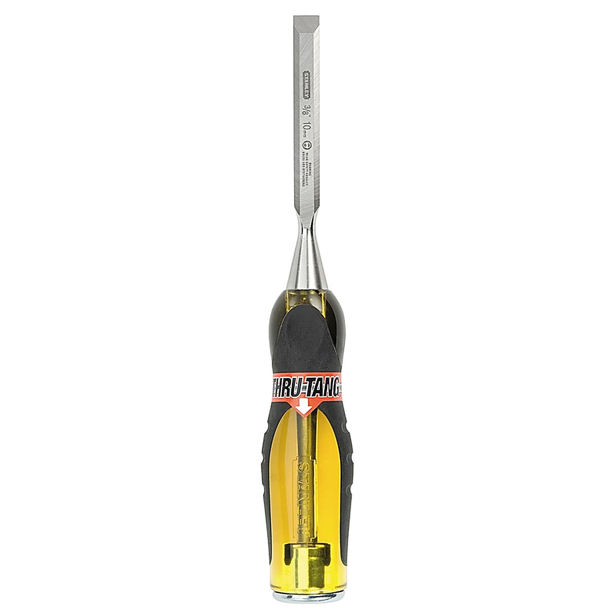 Stanley - 16-974 - FatMax Thru-Tang 3/8 in. W Steel Wood Chisel Black/Yellow - 1/Pack