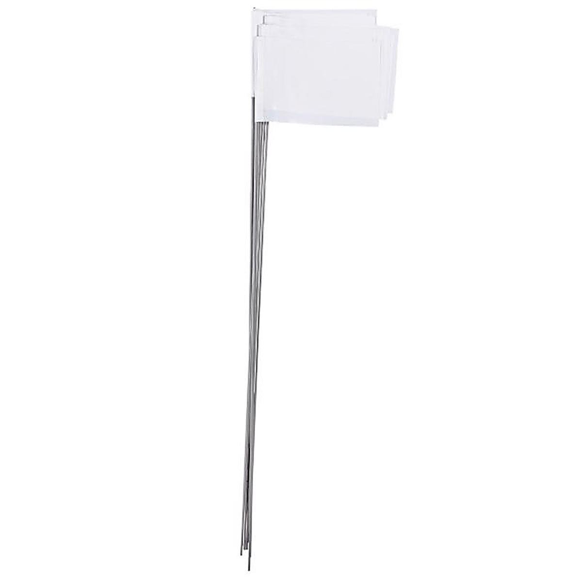 C.H. Hanson - 15180 - 15 in. White Marking Flags Polyvinyl - 10/Pack