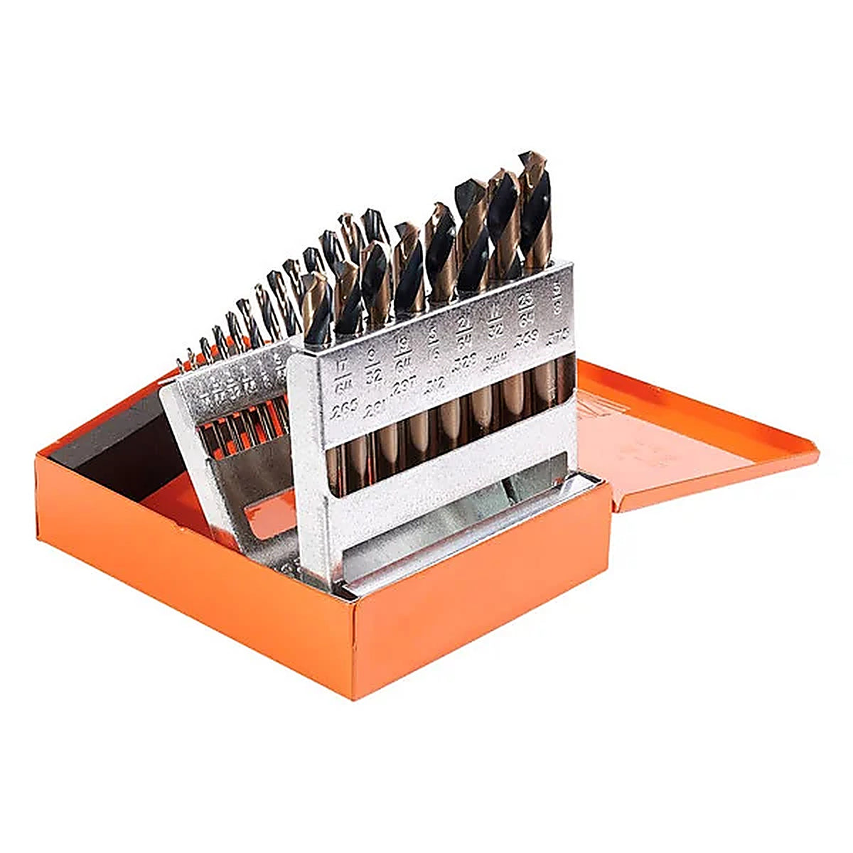 KnKut - 21KK7 - 21pc Fractional Stubby (Short) Length Drill Bit Set 1/16 in -3/8 in by 64ths