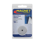 Master Magnetics - 7216 - .283 in. Ceramic Round Base Magnet 16 lb. pull 3.4 MGOe Silver 1/pc.