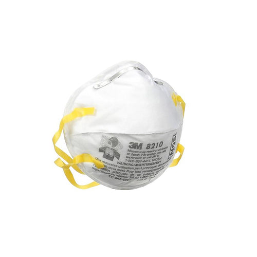 3M - 8210PP20-DC - N95 Paint Prep Cup Disposable Respirator White One Size Fits Most 20 pk