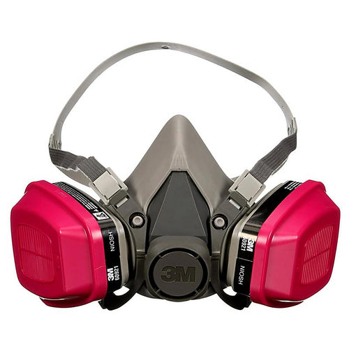 3M - 65021H1-DC - P100 Multi-Purpose Half Face Respirator Valved Multicolored M 1 pc