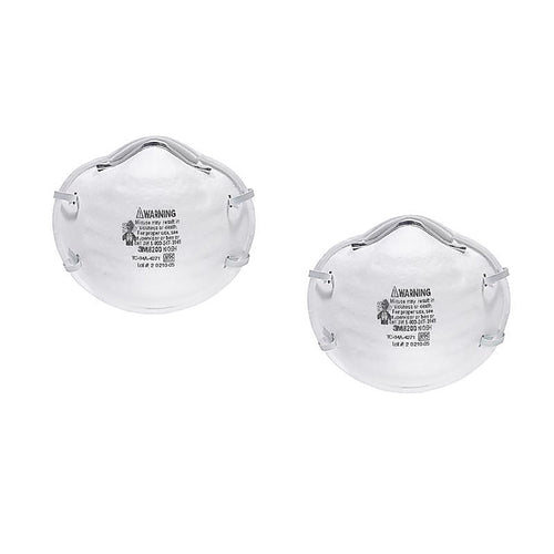 3M - 8200H2-C - N95 Sanding and Fiberglass Respirator White 2 pk