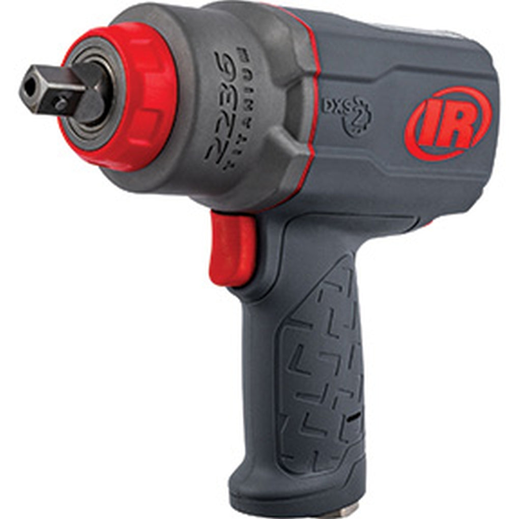Ingersoll Rand - 2236QPTIMAX - DXS 1/2In Air Impact Wrench, Quiet, 1500 Ft-Lb Torque, Titanium Hammercase, Pin Retainer, Pistol