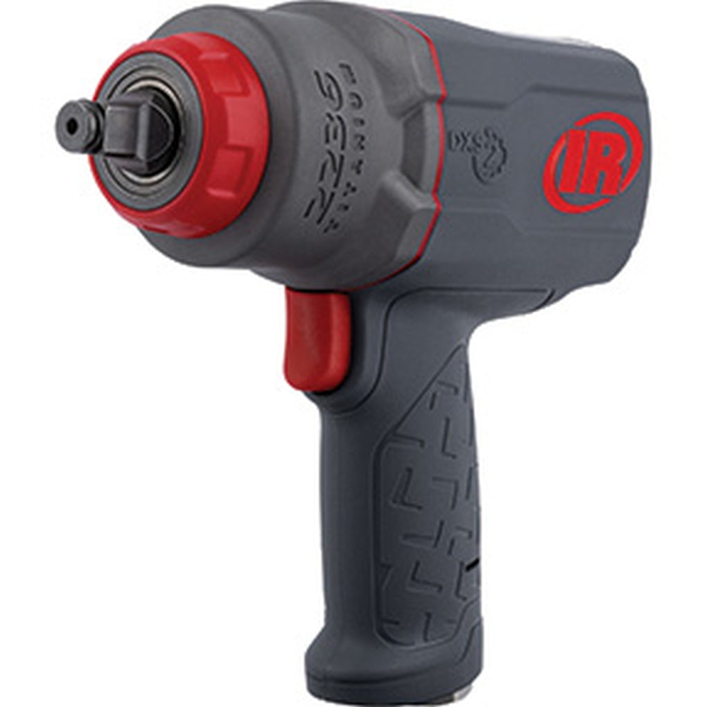Ingersoll Rand - 2236QTIMAX - DXS 1/2In Air Impact Wrench, Quiet, 1500 Ft-Lb Torque, Titanium Hammercase, Friction Ring Retainer