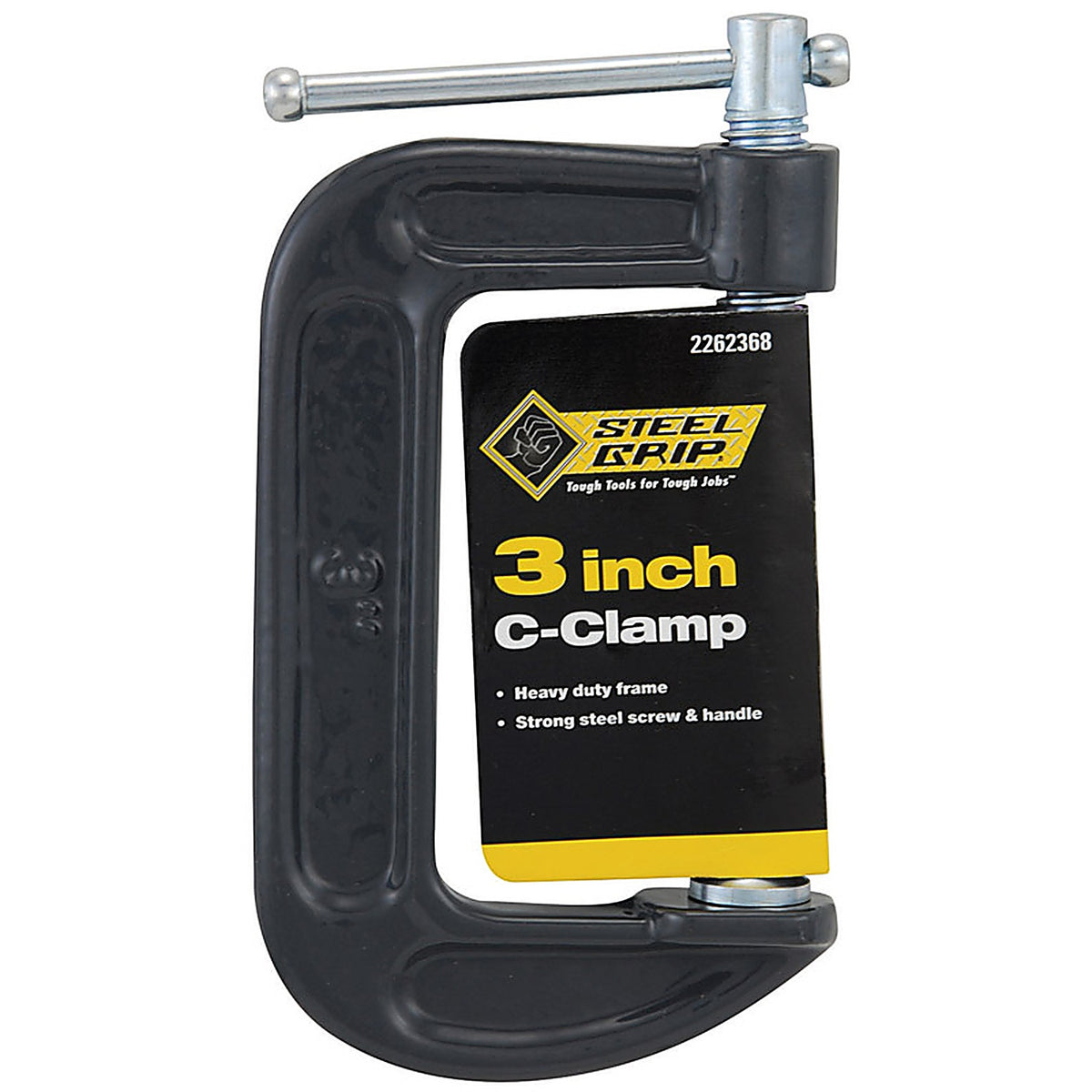 Steel Grip - 2262368 - 3 in. Adjustable C-Clamp 1/pc.