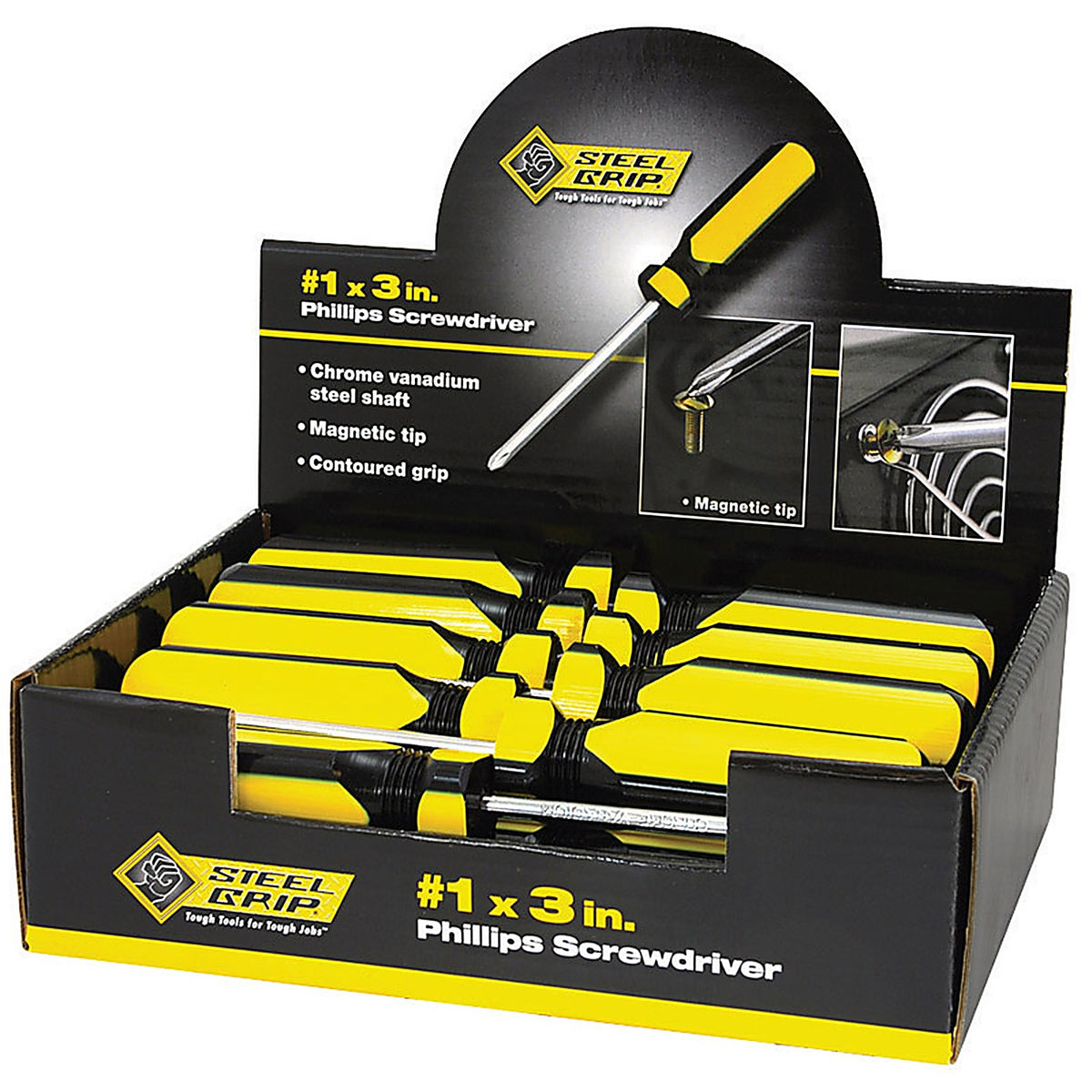 Steel Grip - 2265346 - 3 in. L Phillips Screwdriver 1/pc.