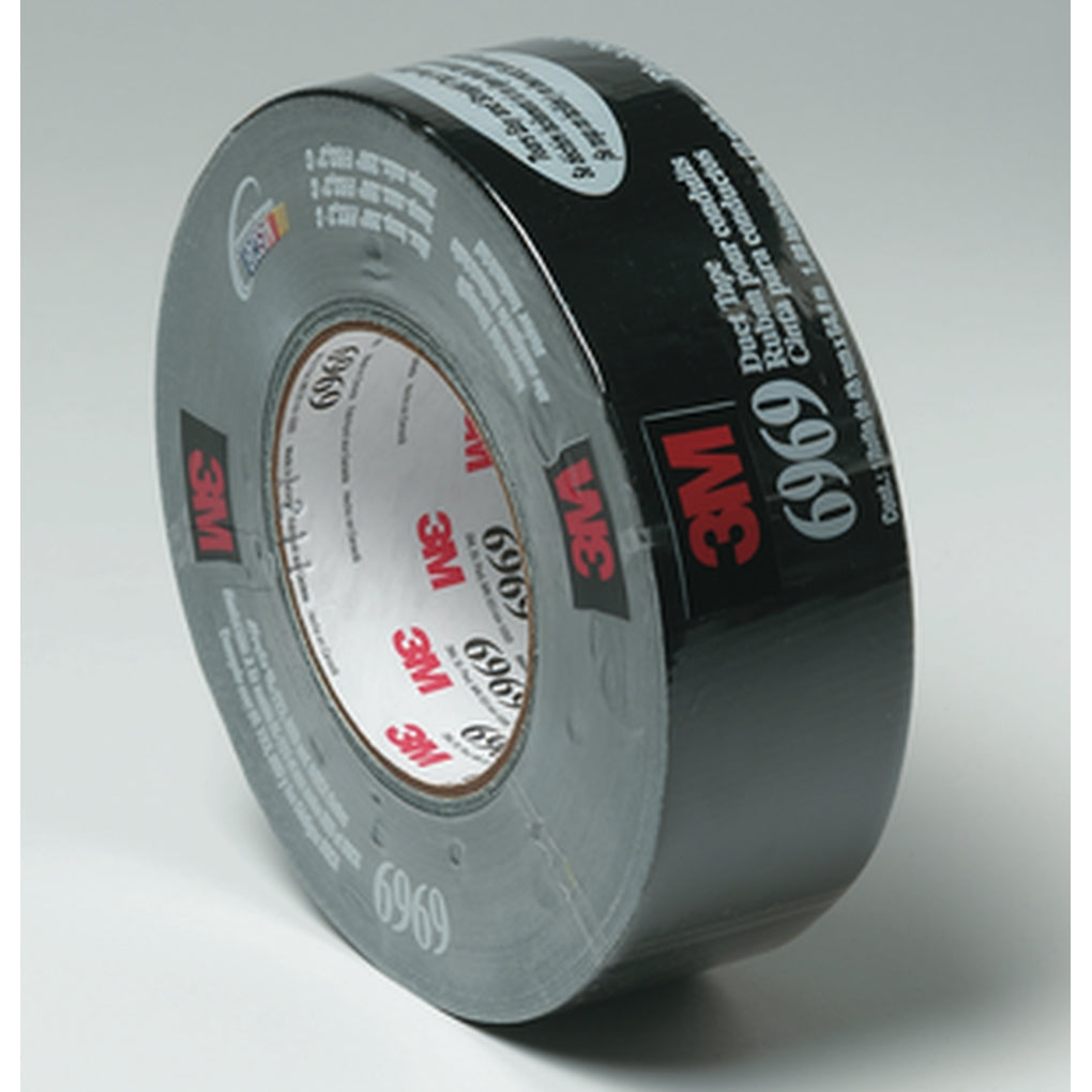 3M - 22773 - 6969 Extra Heavy Duty Duct Tape Black, 48 mm x 54.8 m 10.7 mil - 70006250230