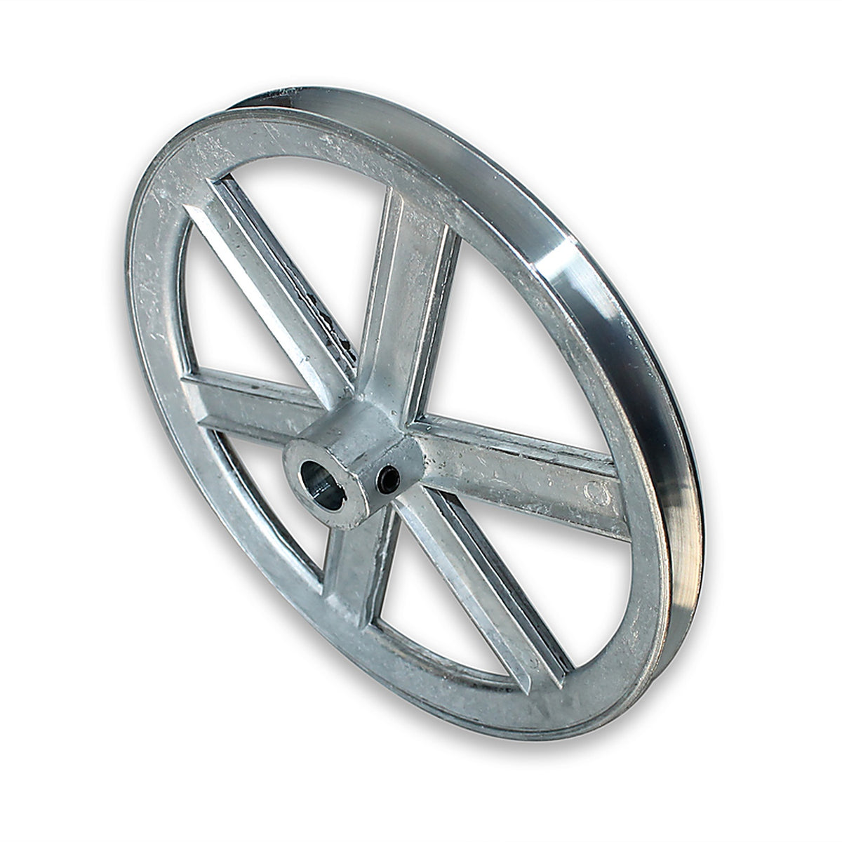 Chicago Die Casting - 1000A6 - 10 in. Dia. Zinc Single V Grooved Pulley