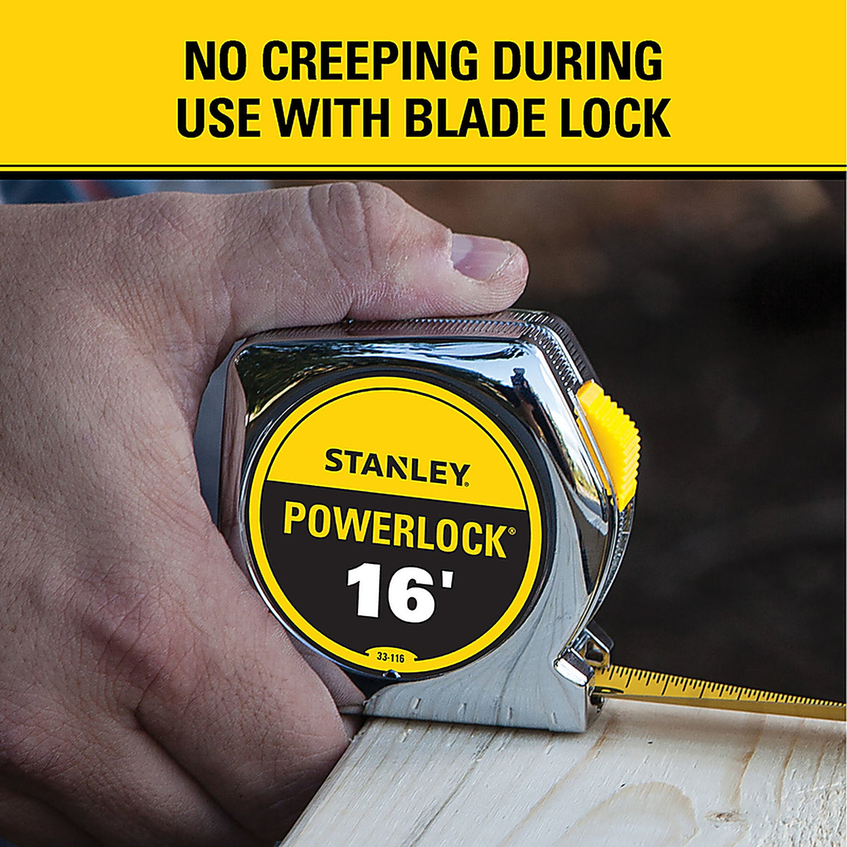 Stanley - 33-116 - PowerLock 16 ft. L x 0.75 in. W Tape Measure - 1/Pack