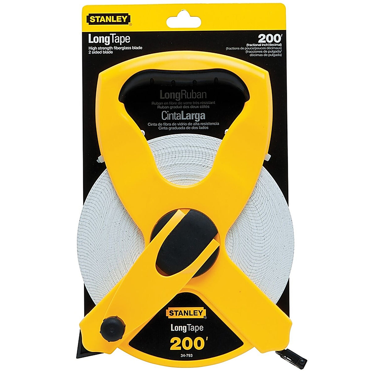 Stanley - 34-793 - 200 ft. L X 0.5 in. W Fiberglass Long Tape Measure 1 pk