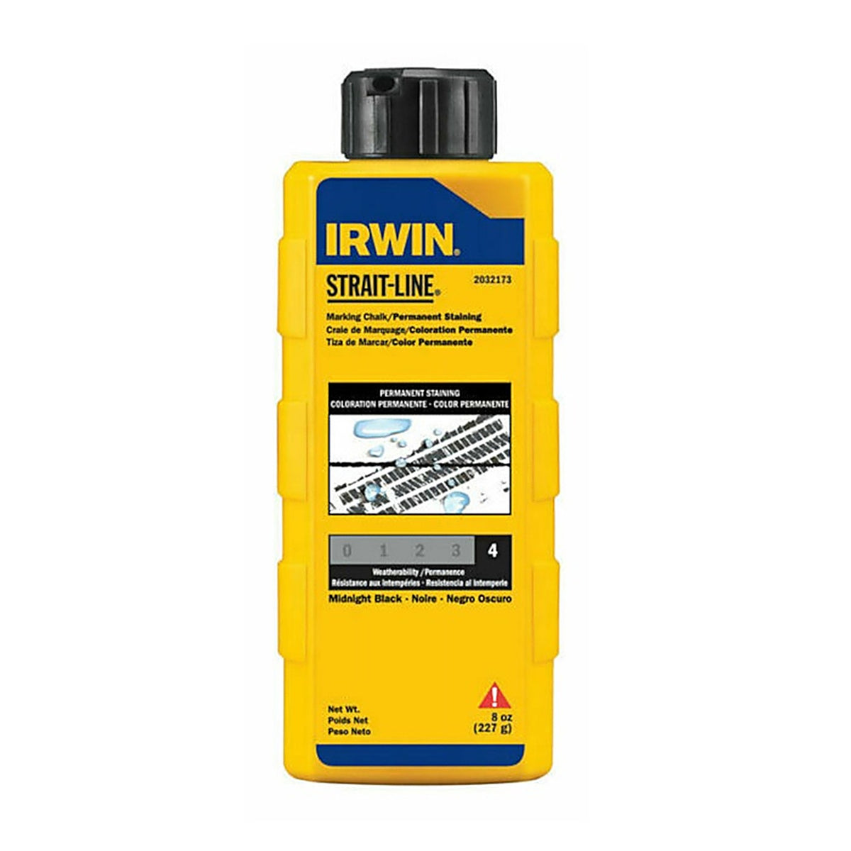 Irwin - 4935520 - Strait-Line 8 oz Permanent Marking Chalk Midnight Black 1 pk