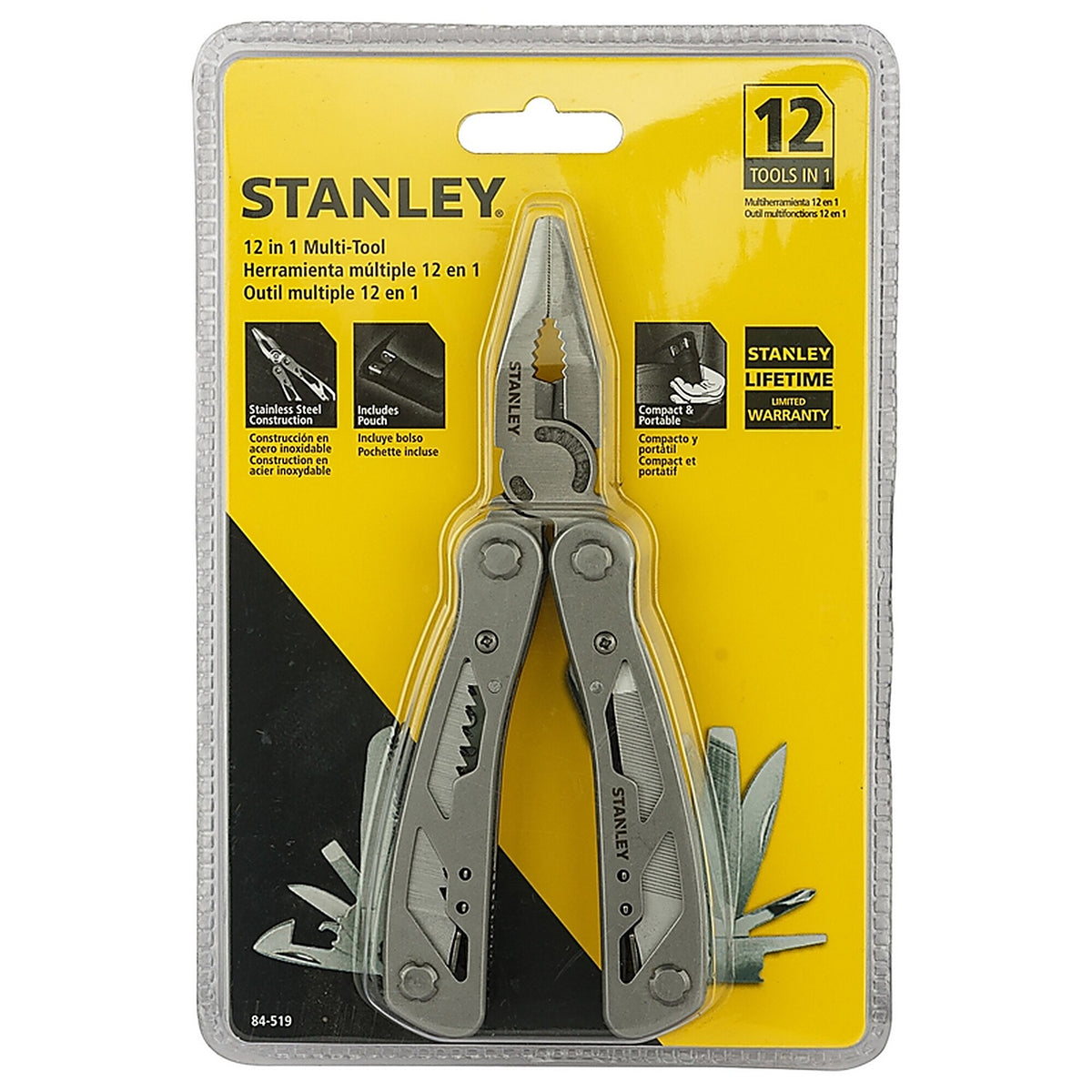 Stanley - 84-519K - Folding Multi-Tool Gray 1/pc.