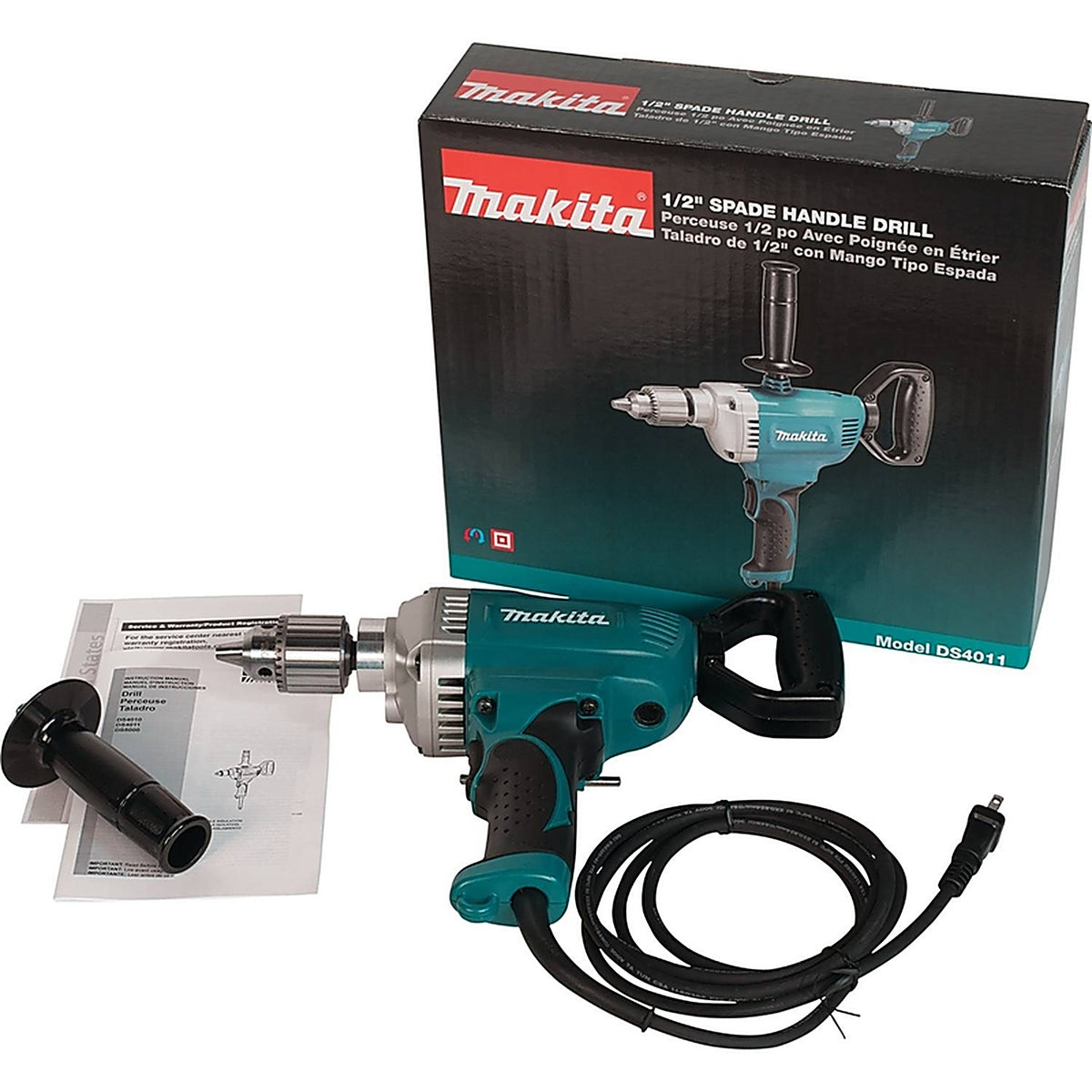 Makita - DS4011 - 8.5 amps 1/2 in. Spade Handle Corded Drill