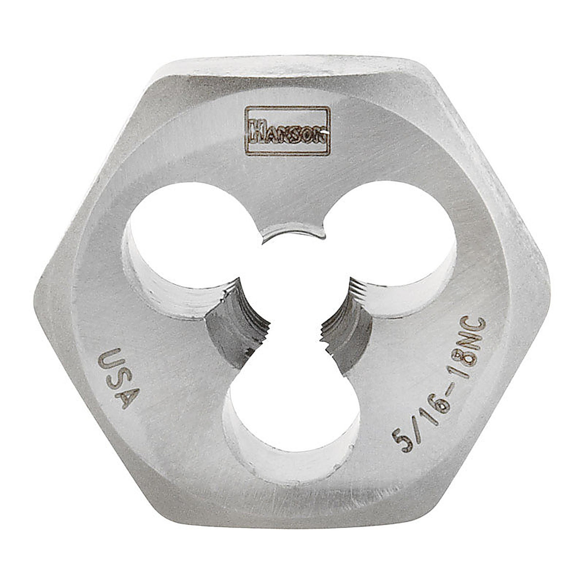 Irwin - 9427 - Hanson High Carbon Steel SAE Hexagon Die 5/16 in.-18NC 1/pc.