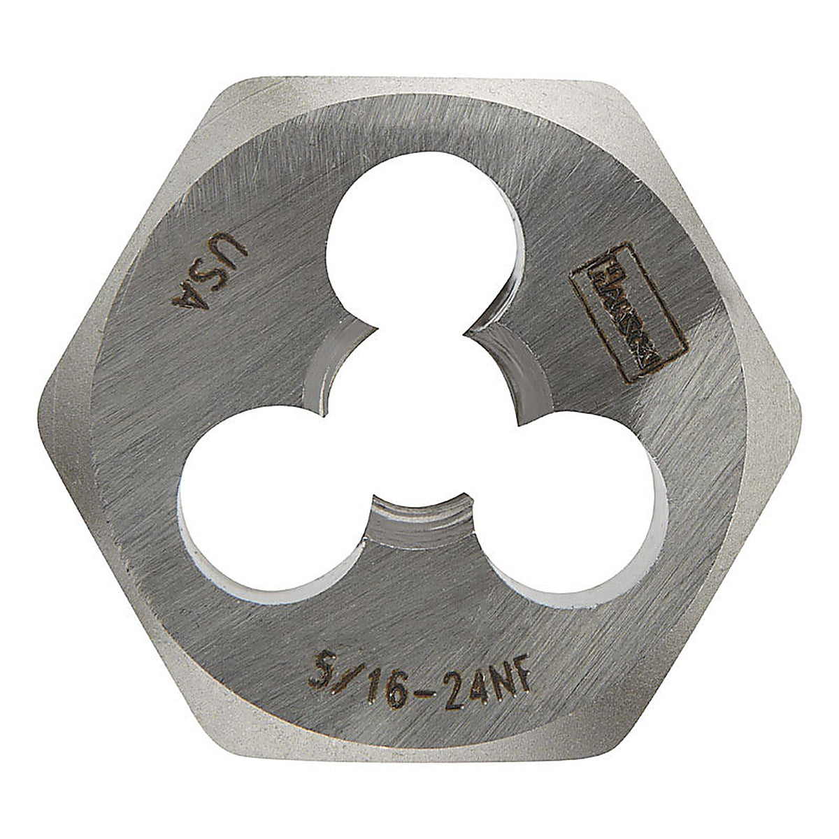 Irwin - 9429 - Hanson High Carbon Steel SAE Hexagon Die 5/16 in.-24NF 1/pc.