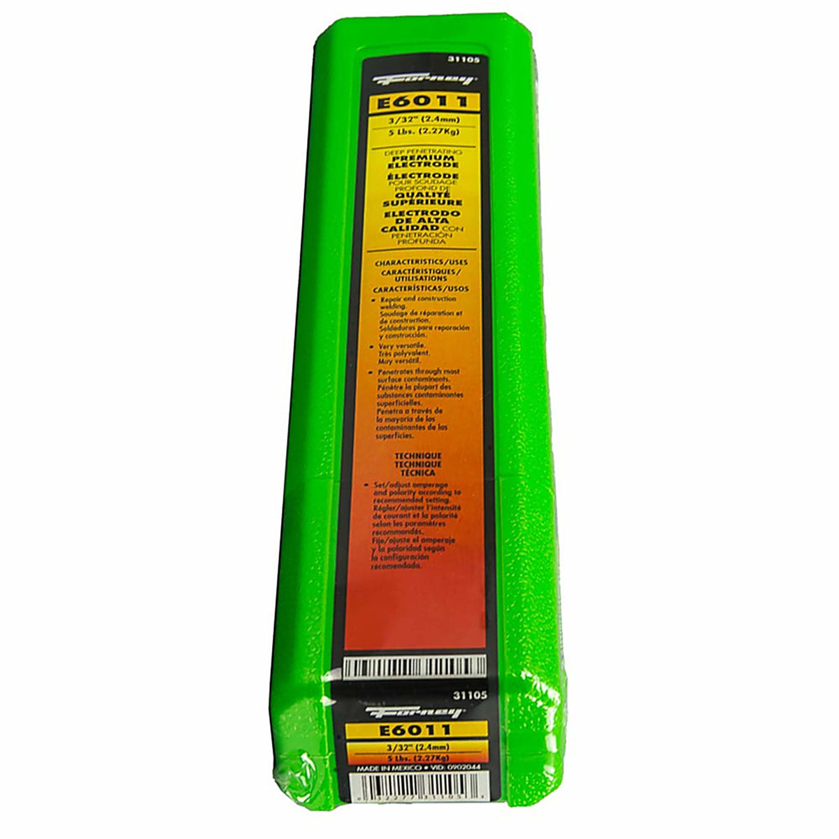 Forney - 31105 - 3/32 in. D X 14.6 in. L E6011 Mild Steel Welding Rods 88000 psi 5 lb 1 pk