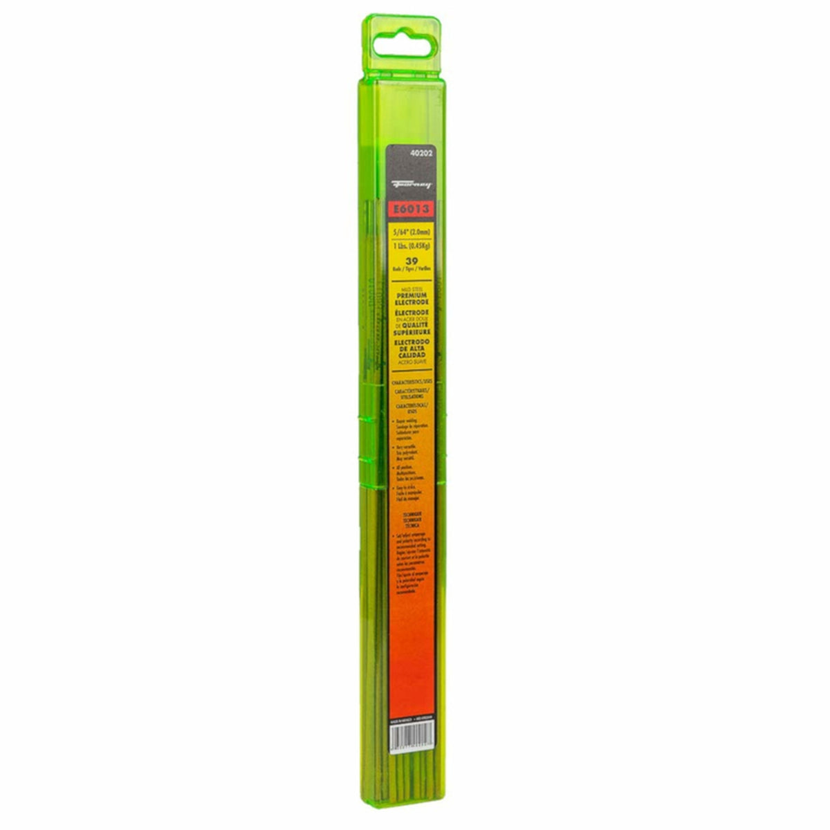 Forney - 40202 - 5/64 in. D X 15.2 in. L E6013 Mild Steel Welding Rods 83000 psi 1 lb 1 pk