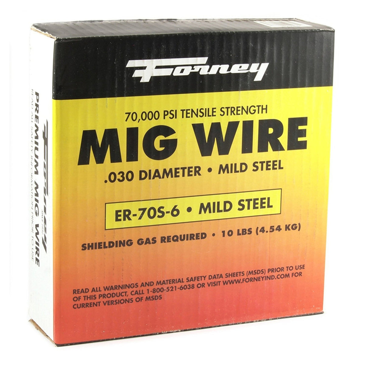 Forney - 42286 - ER70S-6 0.03 in. Mild Steel MIG Welding Wire 70000 psi 10 lb