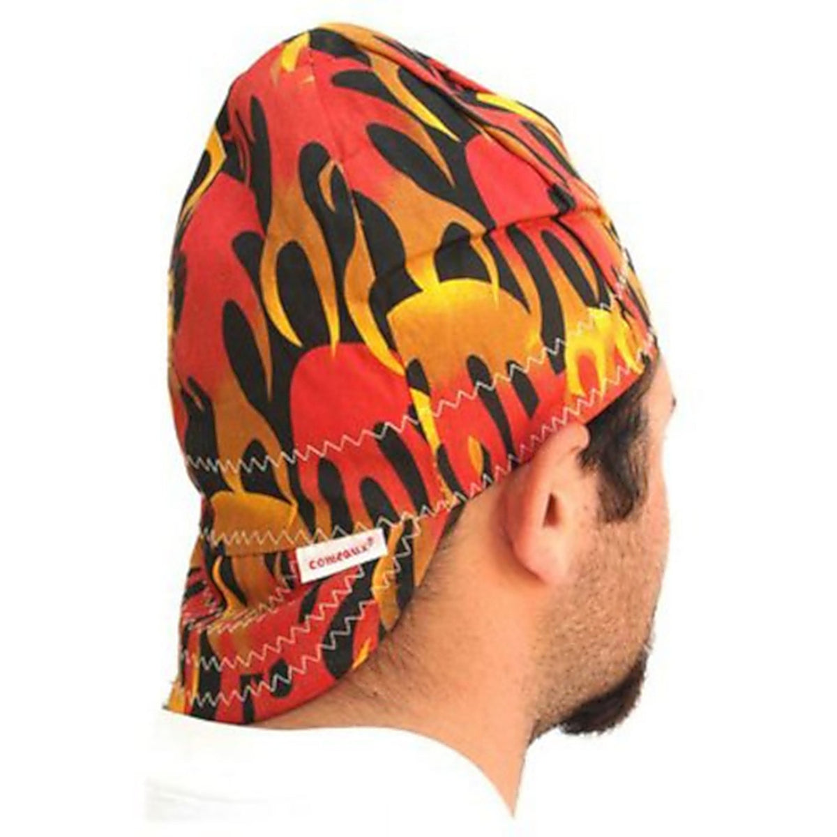 Forney - 55814 - 7 in. H X 7 in. W Cotton Welding Cap Multicolored 1 pc