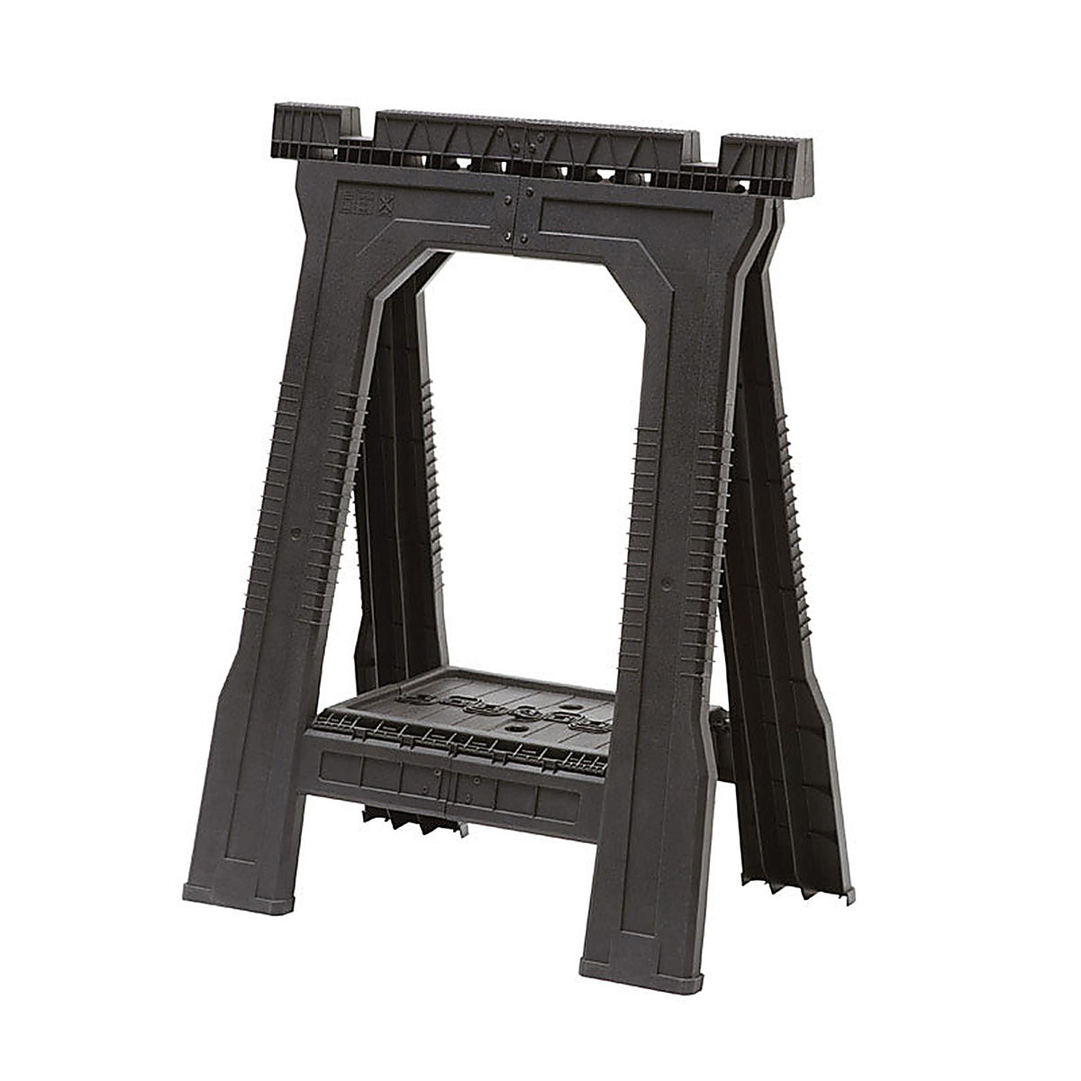 Stanley - STST60952 - 32 in. H x 22-1/2 in. W x 5 in. D Folding Sawhorse 800 lb. capacity Black - 2/Pack
