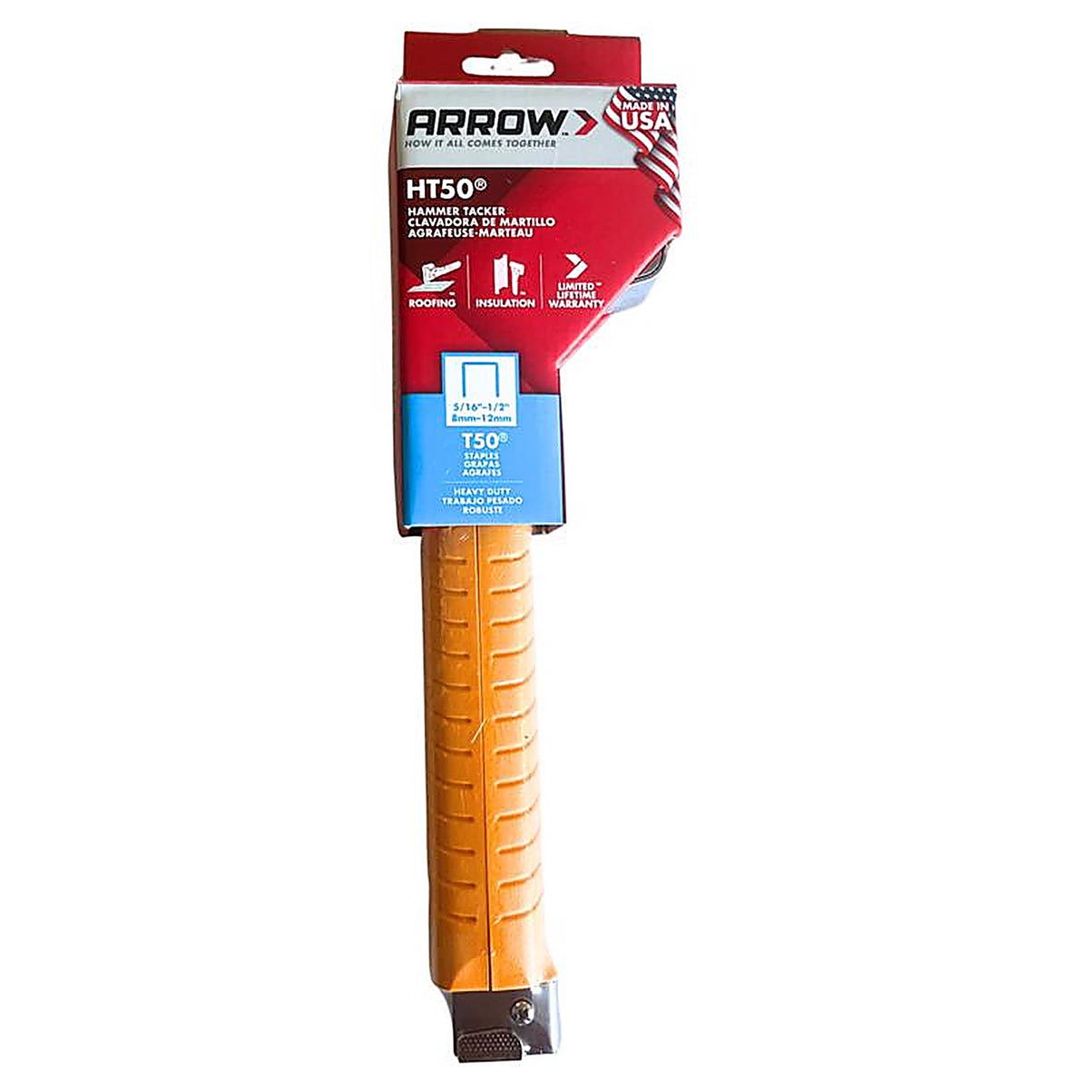 Arrow Fastener - HT50-10 - Flat Hammer Tacker Yellow