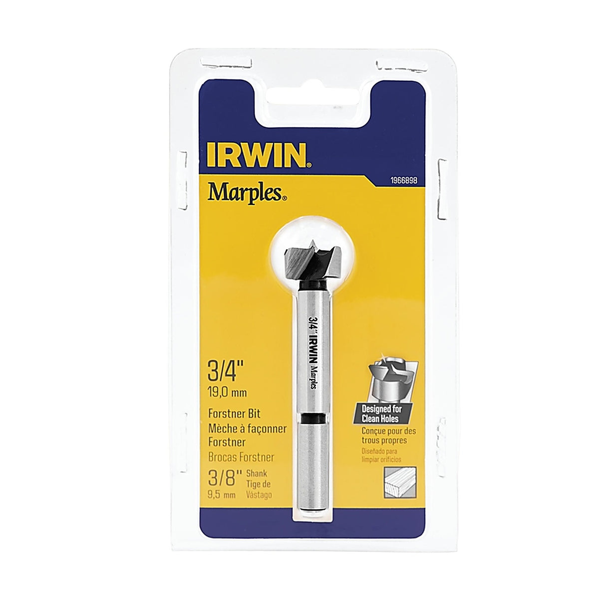 Irwin - 1966898 - Marples 3/4 in. x 4 in. L Carbon Steel Forstner Drill Bit 1/pc.