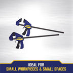 Irwin - 1964745 - Quick-Grip 12 in. x 2-7/16 in. D Bar Clamp 100 lb.