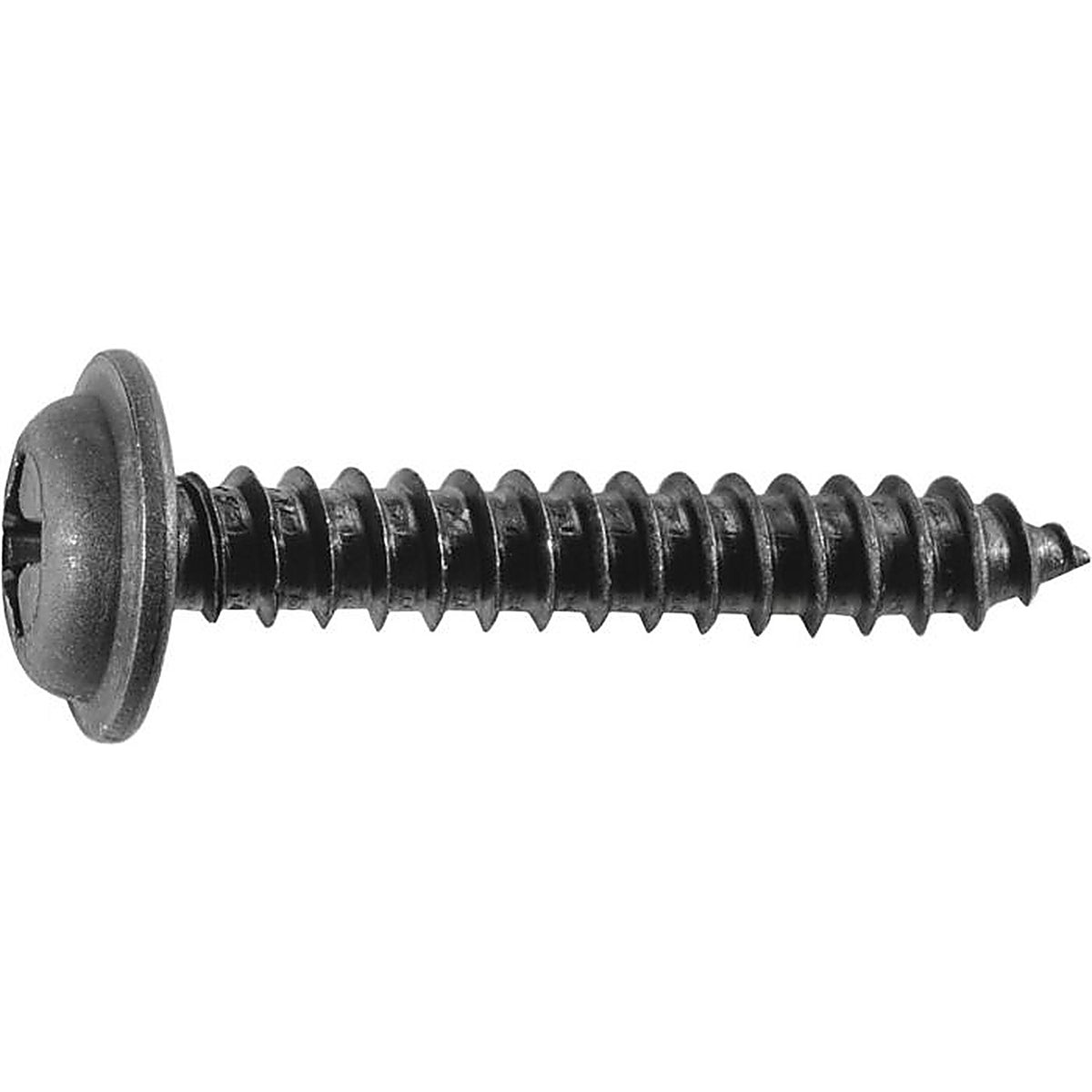 Auveco - 23631 - Phil. Flat Top Wshr Hd T.s. #8 X 1 - Black