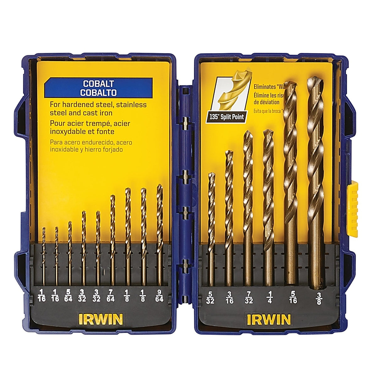 Irwin - 316015 - Cobalt Steel Drill Bit Set 15/pc.