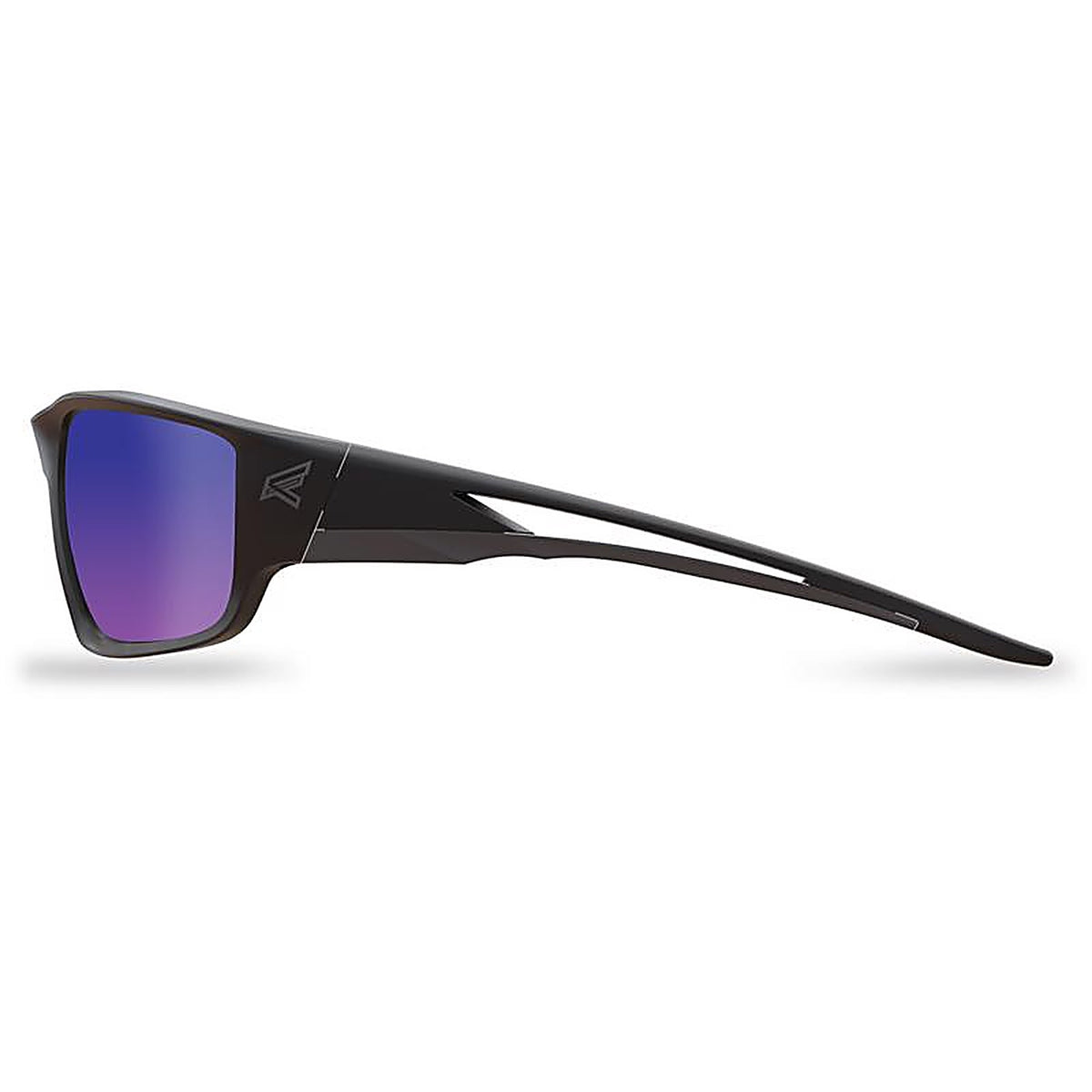 Edge Eyewear - TSKAP218 - Kazbek Polarized Safety Glasses Blue Mirror Lens Black Frame 1/pc.