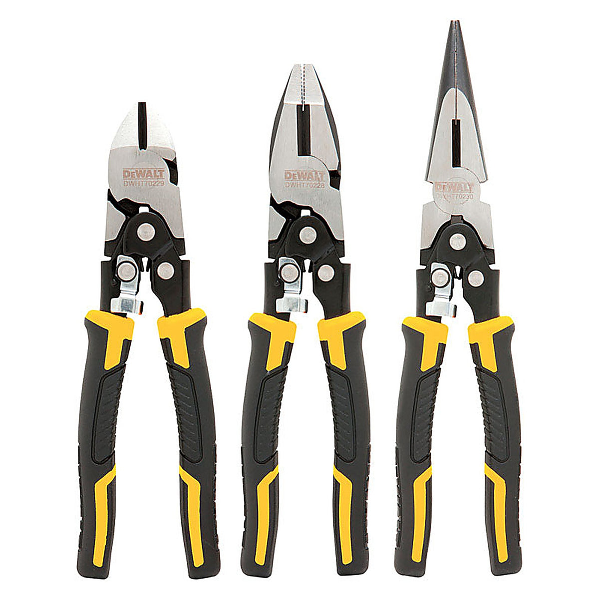 DeWalt - DWHT70485 - 3 pc Chrome Vanadium Steel Pliers Set Assorted in. L