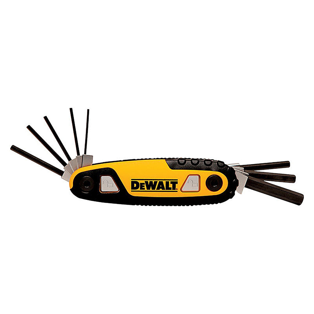 DeWalt - DWHT70263M - Multi-Size Metric Fold-Up Locking Hex Key Set 8 pc