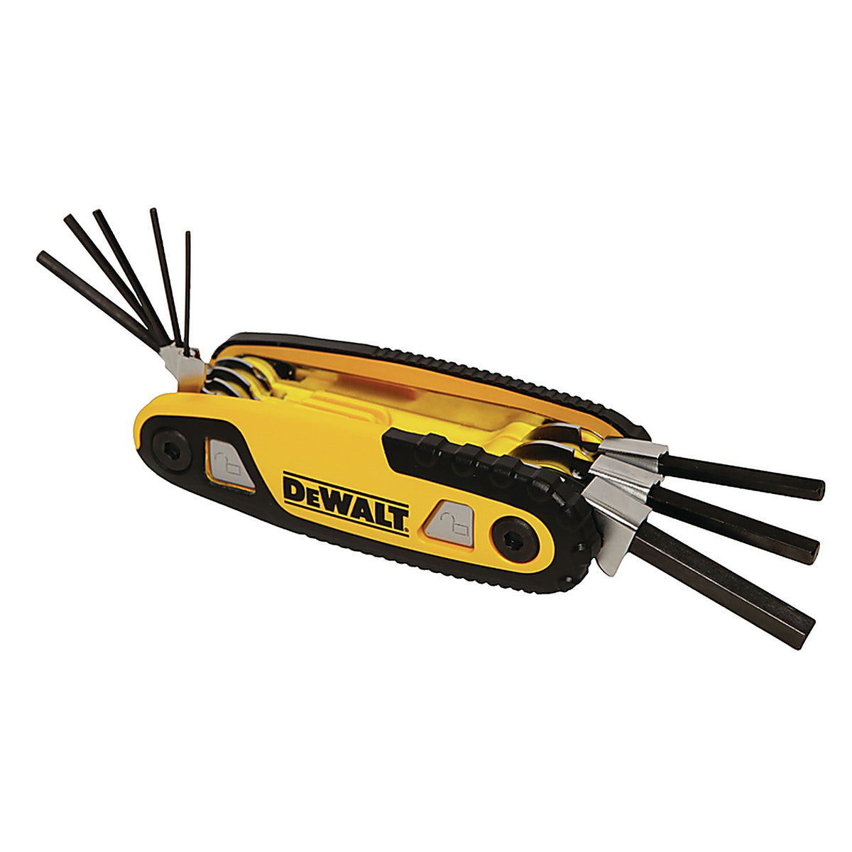 DeWalt - DWHT70263M - Multi-Size Metric Fold-Up Locking Hex Key Set 8 pc