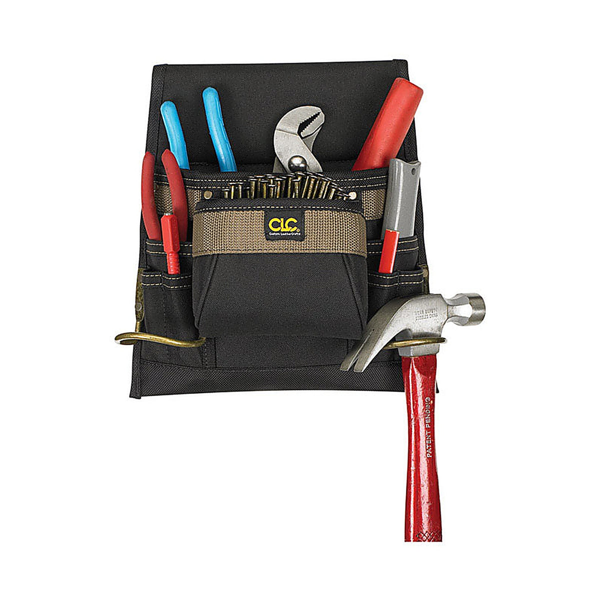 CLC - 1823 - 3 in. W X 12.75 in. H Polyester Tool Bag 8 pocket Black/Tan 1 pc