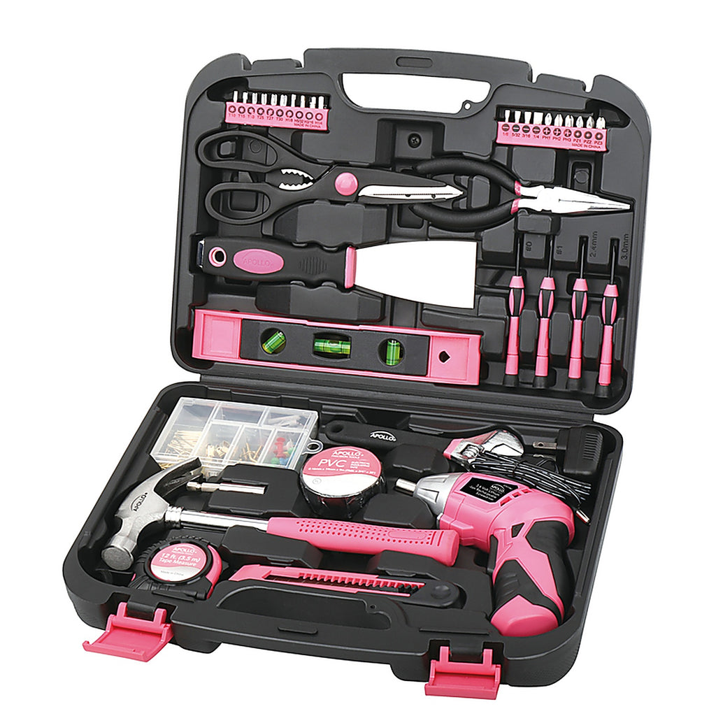 Apollo - DT0773N1 - Household Tool Kit Pink 135/pc.
