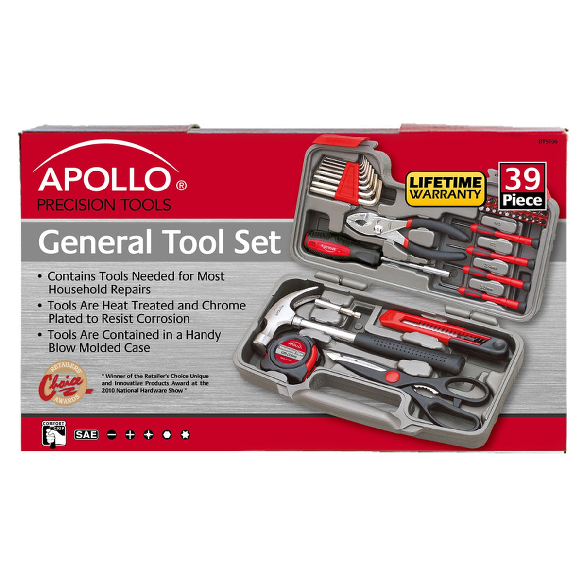 Apollo - DT9706 - General Tool Kit 39/pc.
