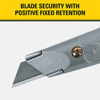 Stanley - 10-209 - Classic 199 5-3/8 in. Fixed Blade Utility Knife Gray - 1/Pack