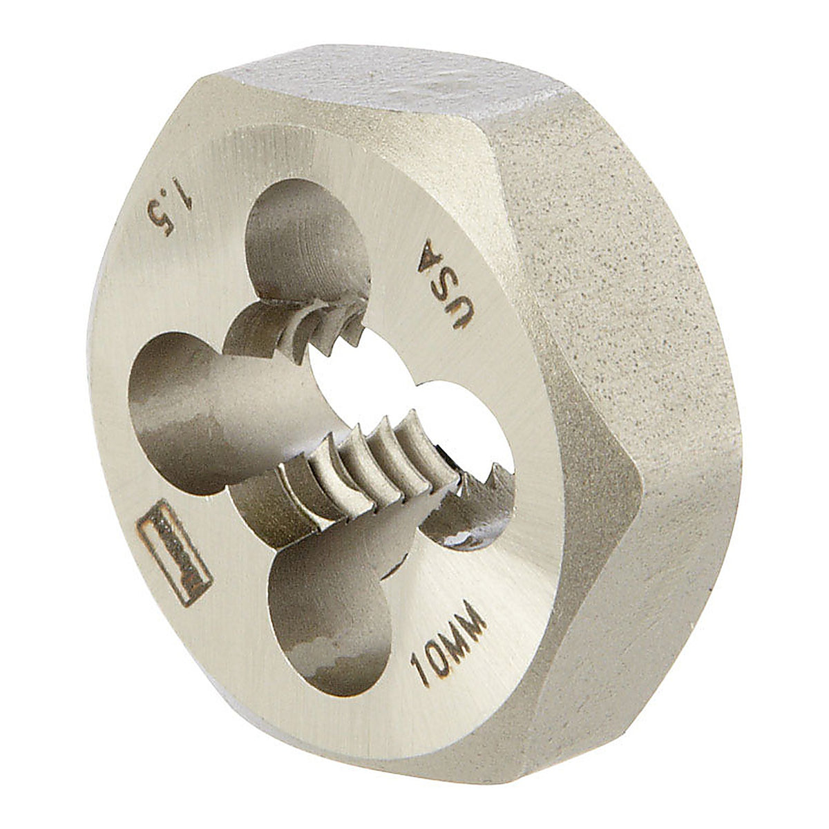Irwin - 9740 - Hanson High Carbon Steel Metric Hexagon Die 10mm-1.50 1/pc.