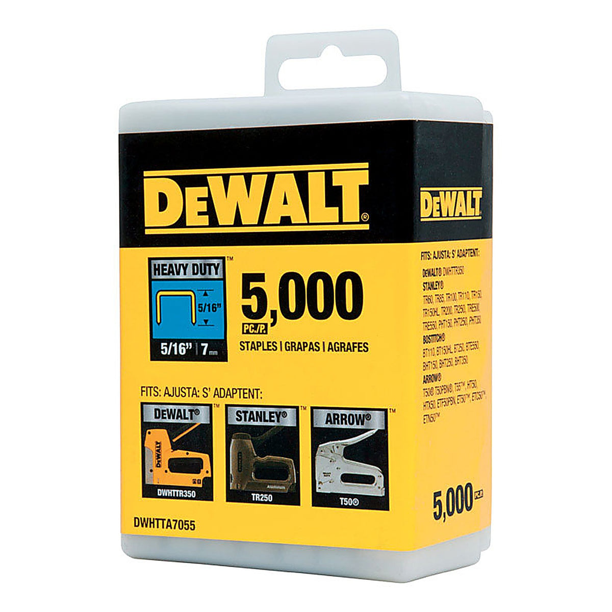 DeWalt - DWHTTA7055 - T50 5/16 in. L Narrow Crown Heavy Duty Staples 5000 pk